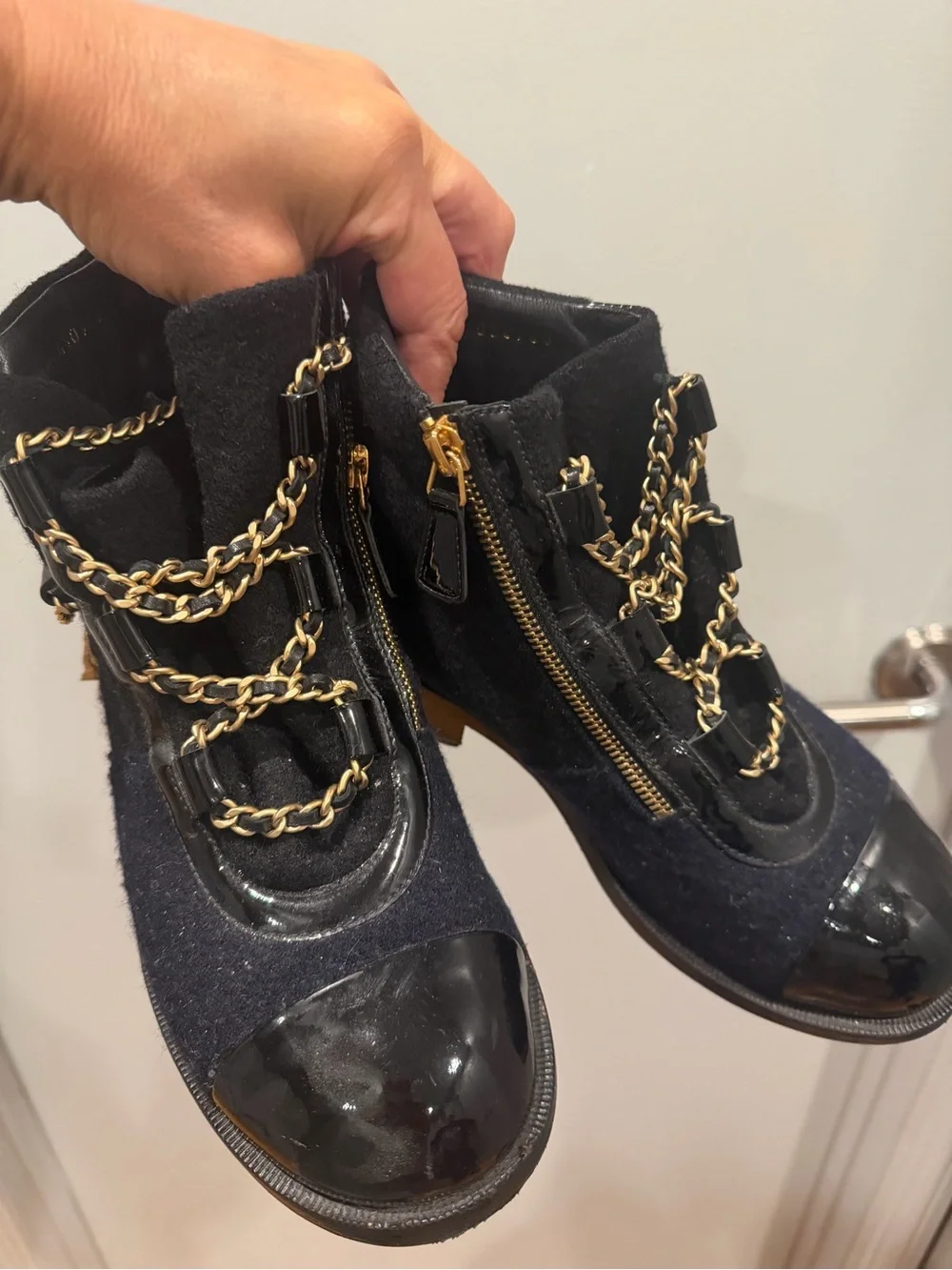 CHANEL ankle booties